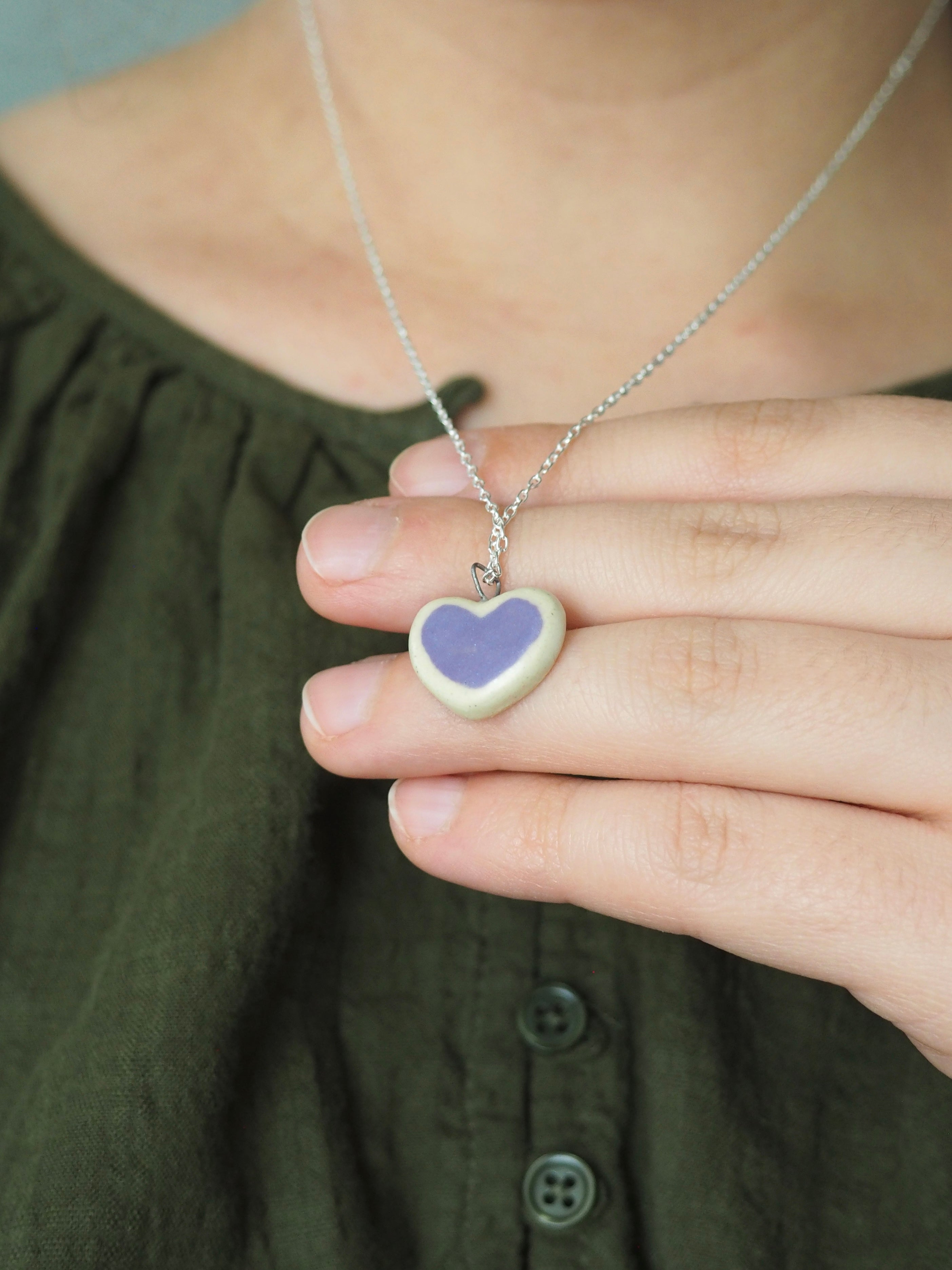 Purple Heart Necklace