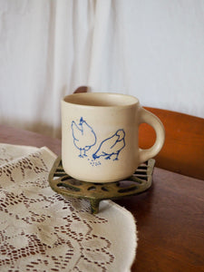 Chickens Eating Lunch Mug 2