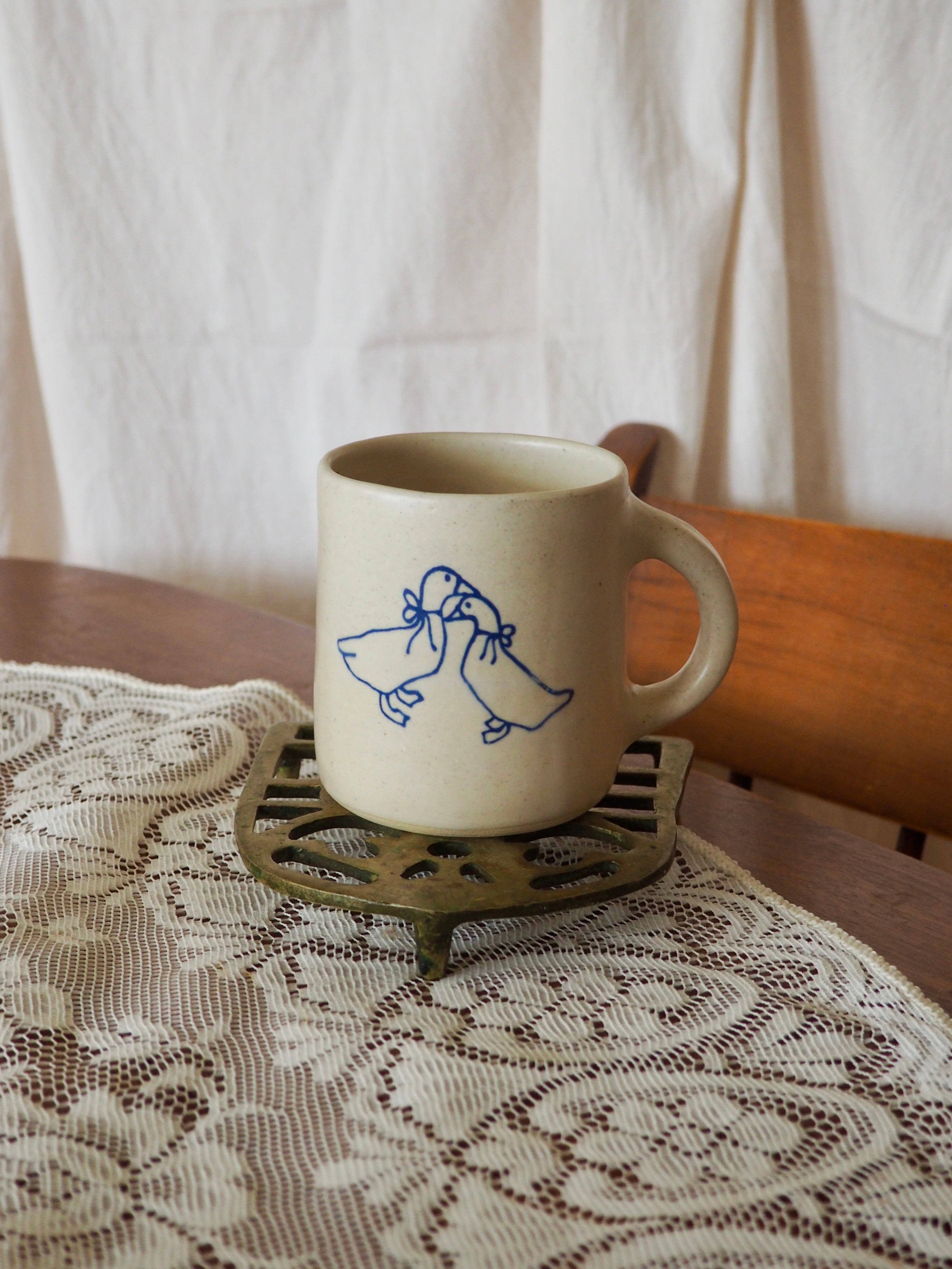 Two Ducks with Bows Mug