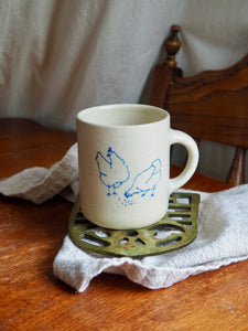 Chickens Eating Lunch Mug