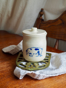 Piggy Lidded Jar