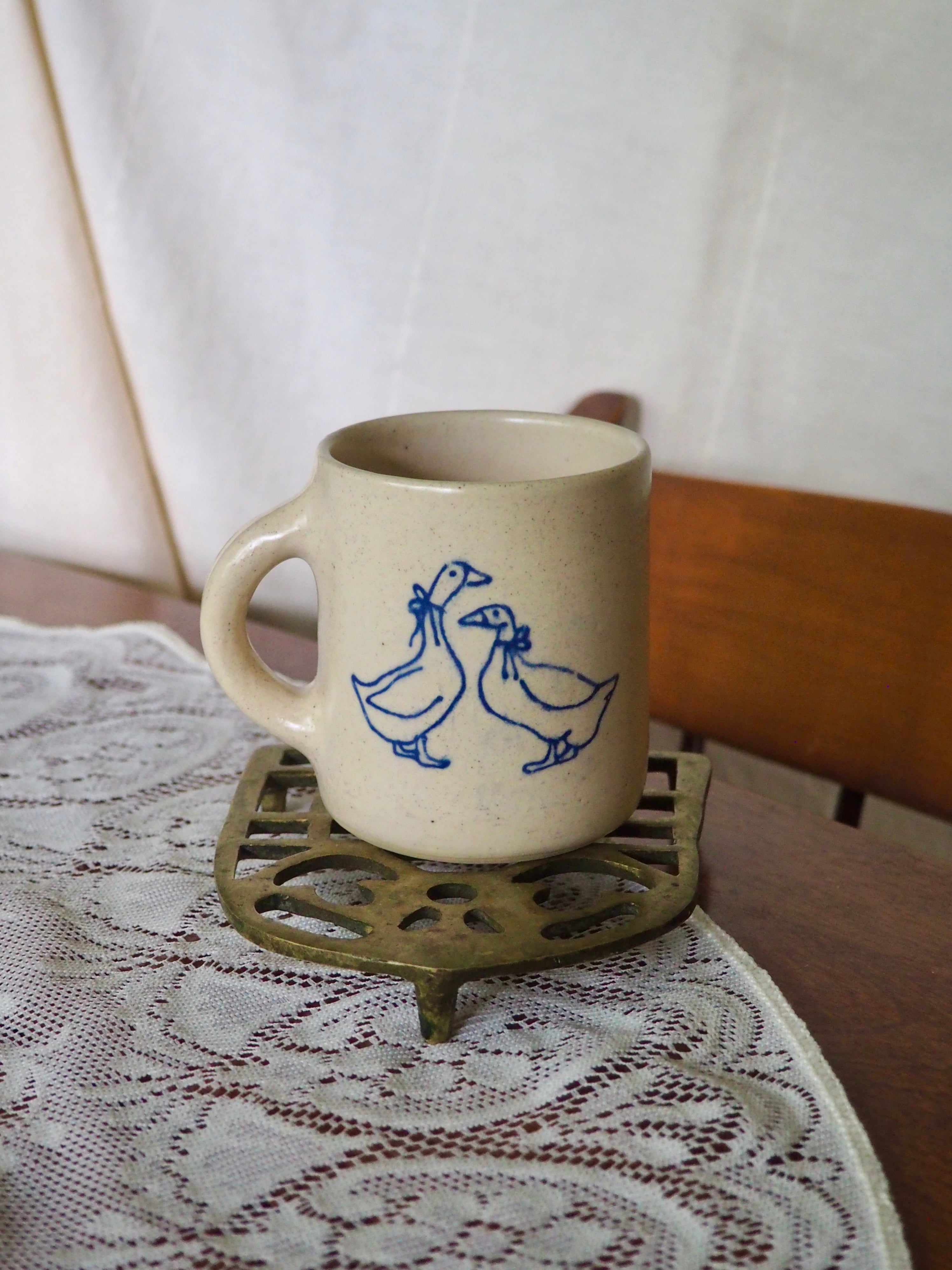 Two Ducks with Bows Mug