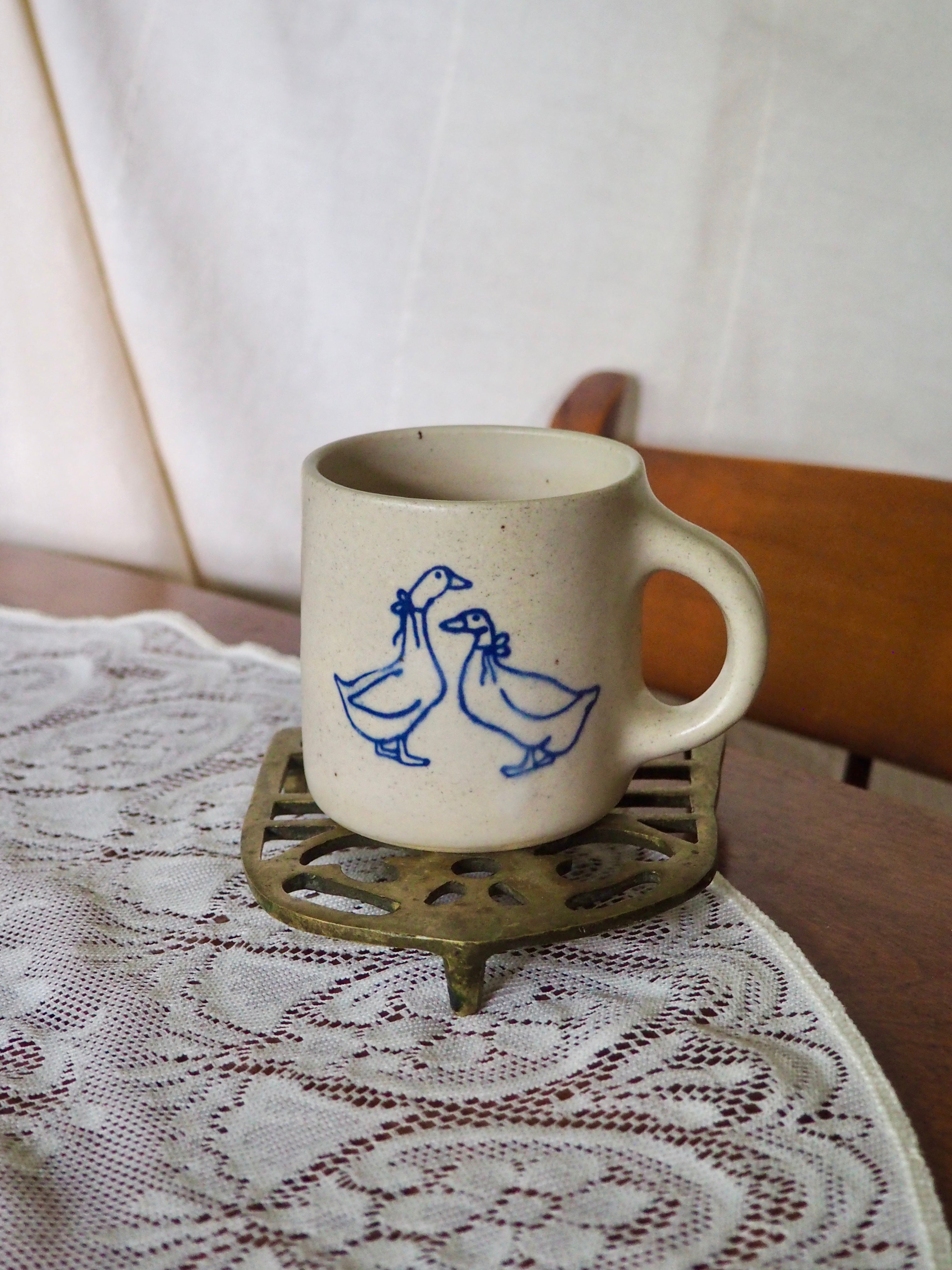 Two Ducks with Bows Mug 2