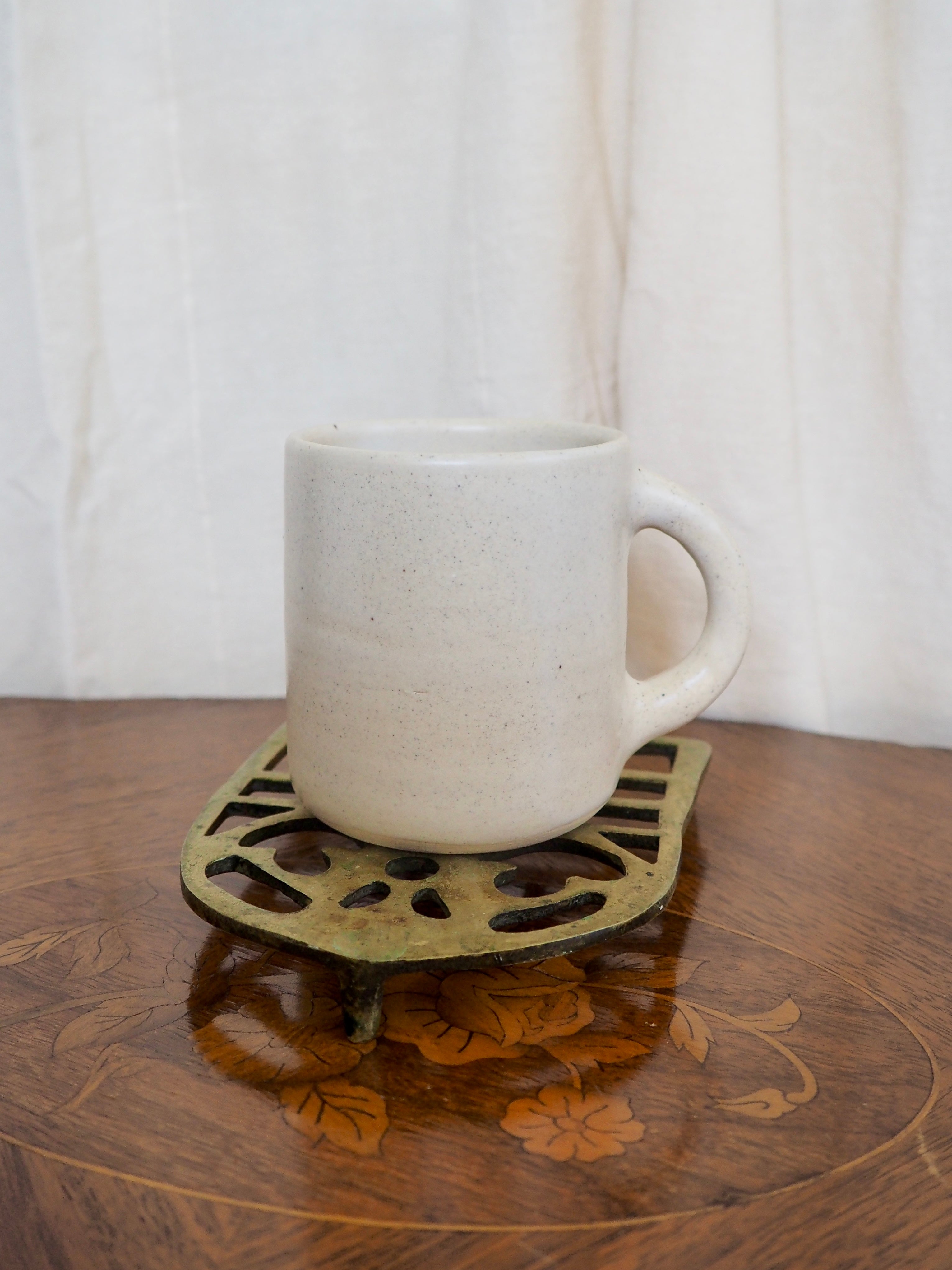 Pink and Yellow Quilt Square Mug