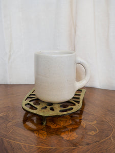 Pink and Yellow Quilt Square Mug