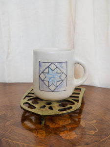 Purple and Blue Quilt Square Mug