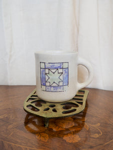 Purple and Green Quilt Square Mug