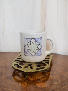 Purple and Green Quilt Square Mug