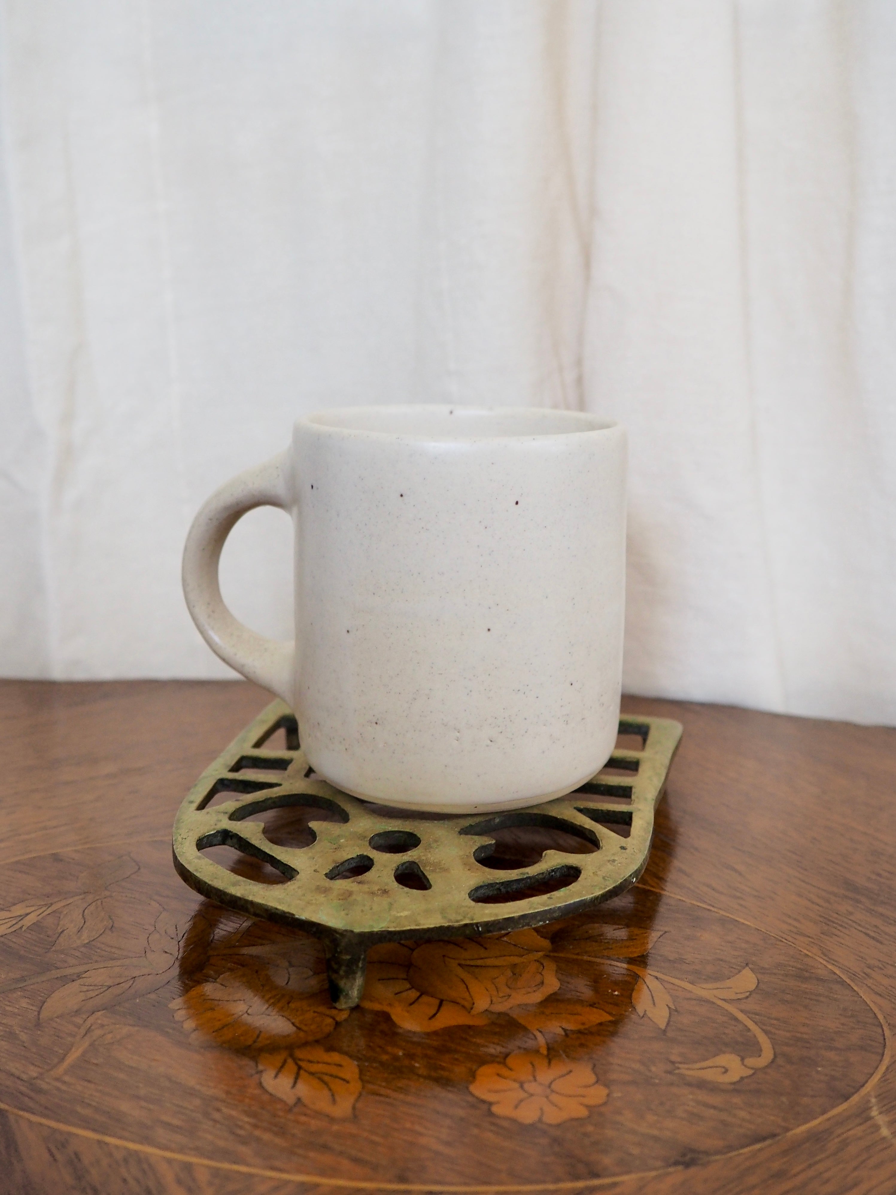 Yellow and Green Quilt Square Mug