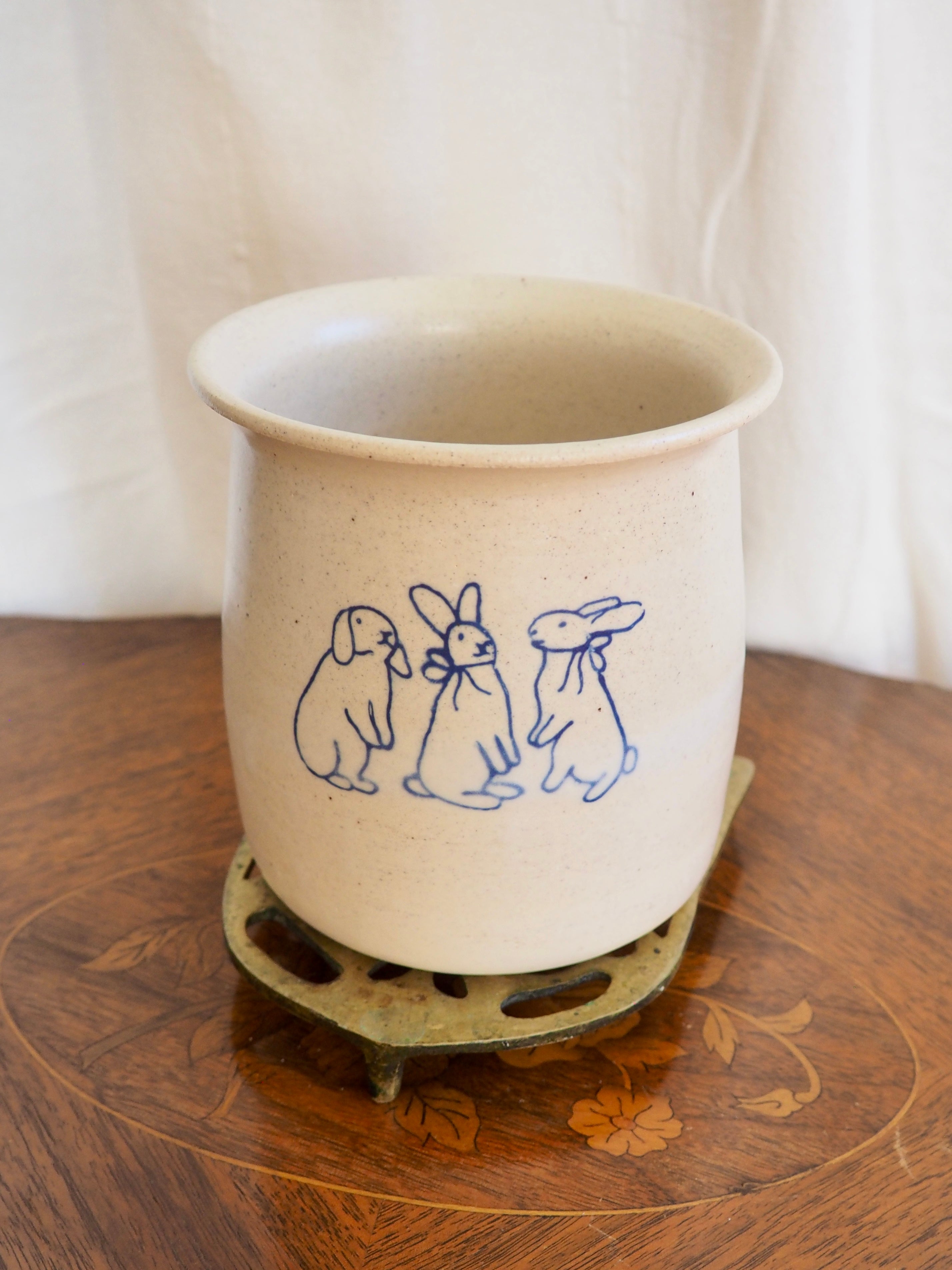 Three Bunnies Vase