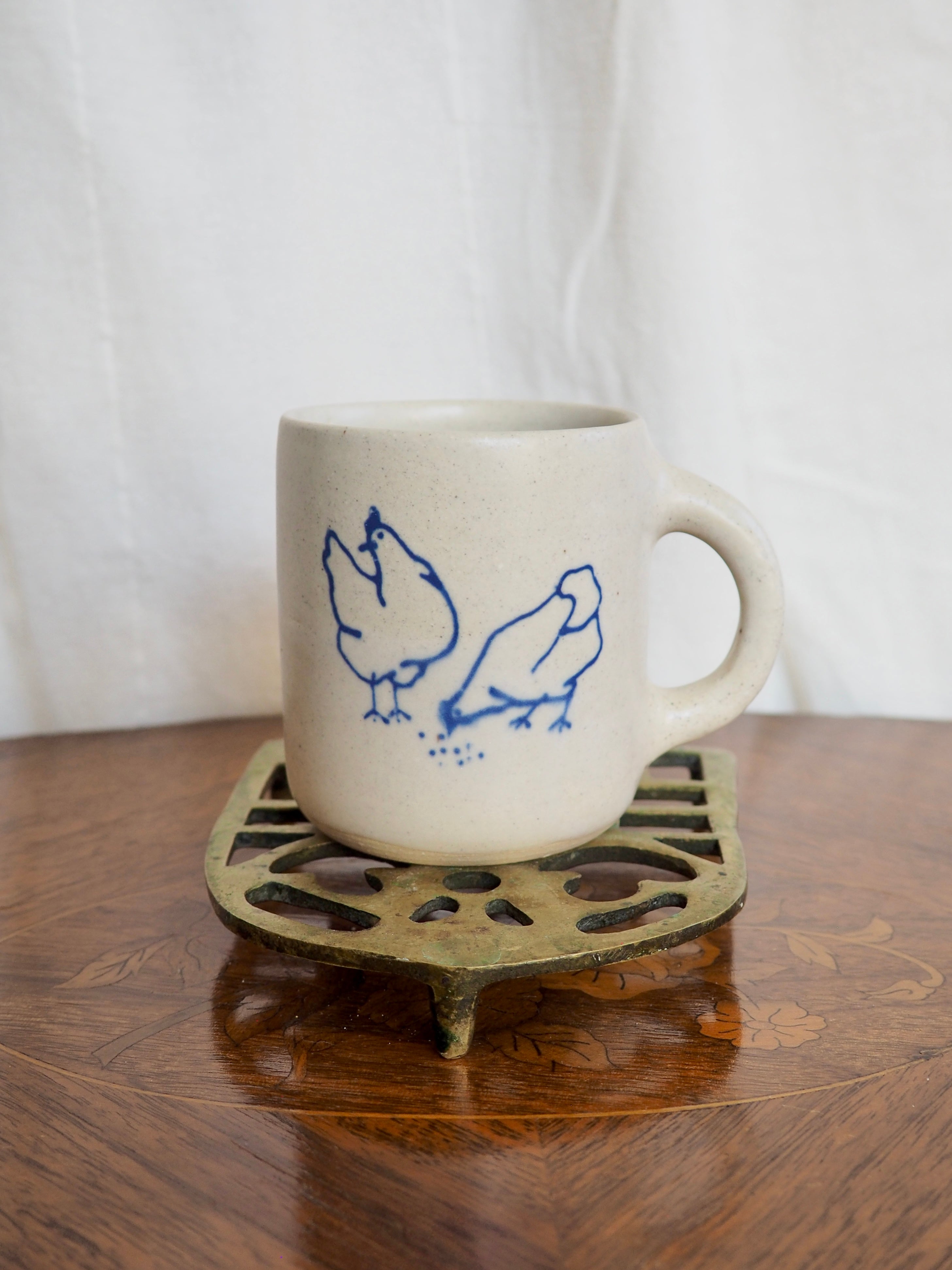 Chickens Eating Lunch Mug