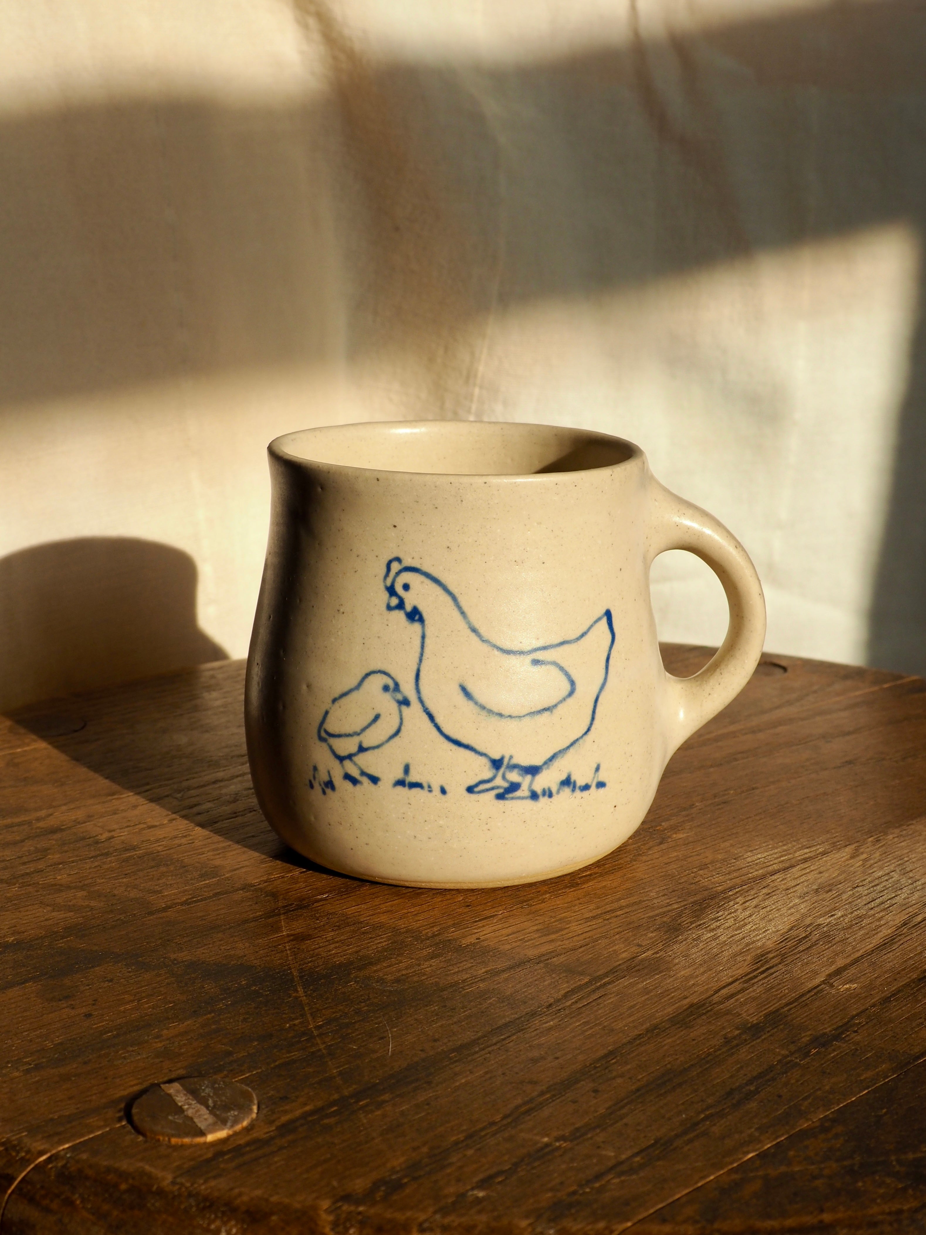 Chicken and Chick Rounded Mug