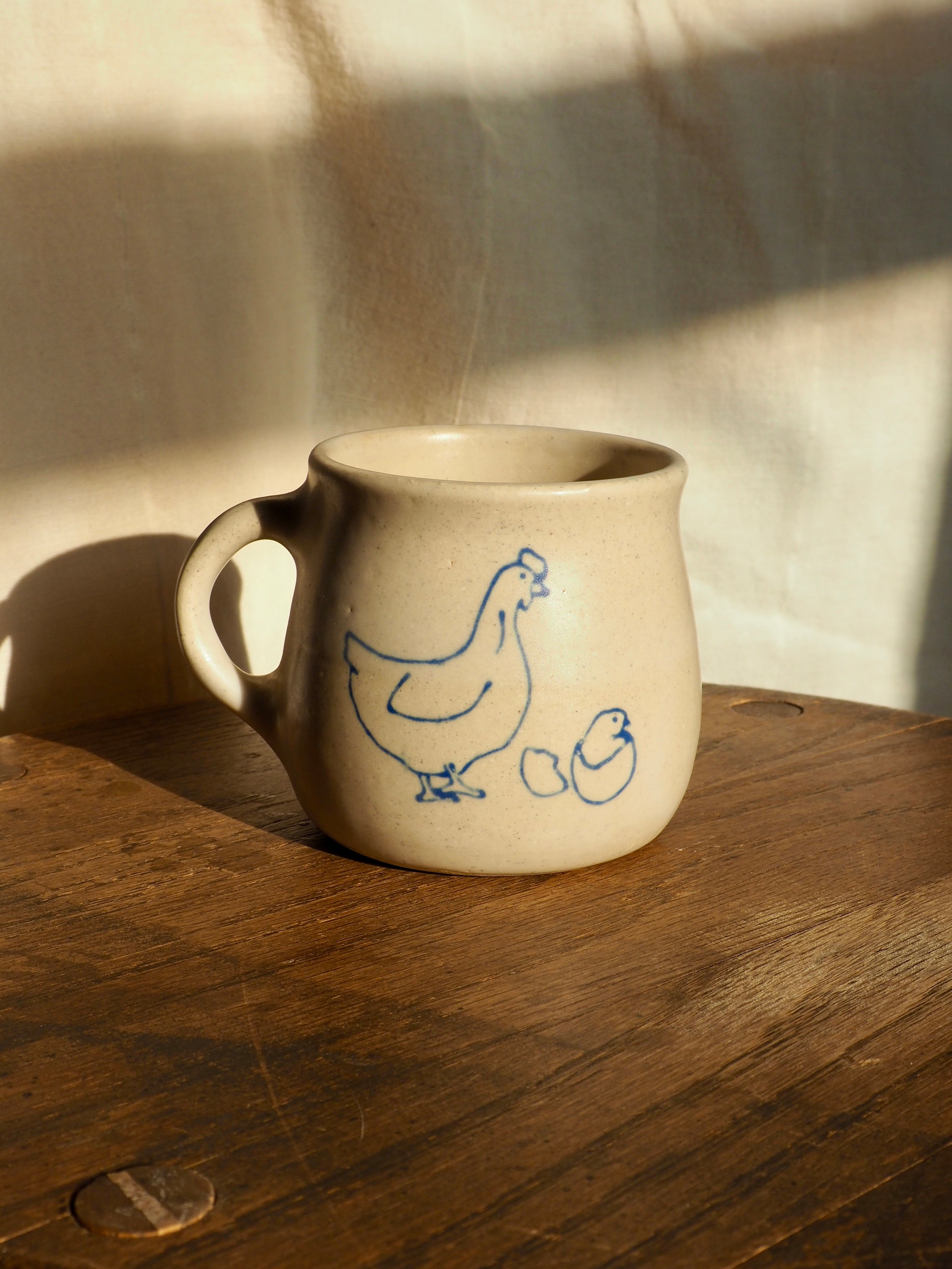 Chicken and Hatched Egg Rounded Mug